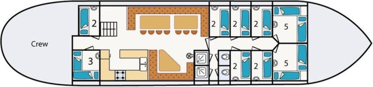 Plattegrond Zeilschip - Mon Desir