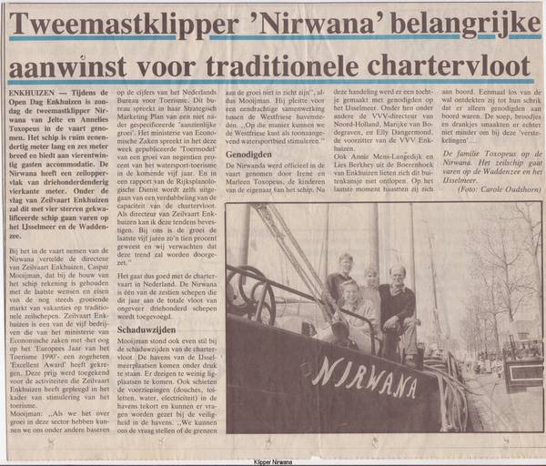 Irene Toxopeus (Nirwana) - Van familieschepen naar eigen koers